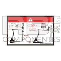 AUTOCOLLANT HAUTEUR PLANCHER+CHARGE POUR 16X