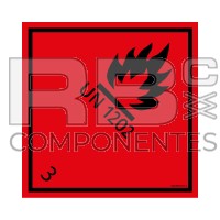 STICKER DANGER LIQUIDES INFLAMMABLES 300x300mm