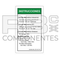 AUTOCOLLANT COMPATIBLE REF GE 41971SP (ESPAGNOL)