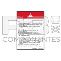AUTOCOLLANT UTILISATION POMPE A MAIN (ESPAGNOL)