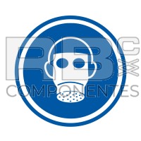 AUTOCOLLANT ISO 7010 PROTEC. VOIES RESPIRATOIRES