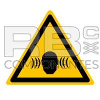 AUTOCOLLANT ISO 7010 - DANGER BRUIT FORT
