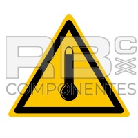 AUTOCOLLANT ISO 7010 - DANGER HAUTE TEMPERATURE