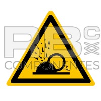 AUTOCOLLANT ISO 7010 DANGER, PROJECTION COPEAUX