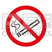 AUTOCOLLANT ISO 7010 - INTERDICTION DE FUMER