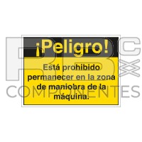 AUTOCOLLANT DANGER 220X160 (ESPANGOL)