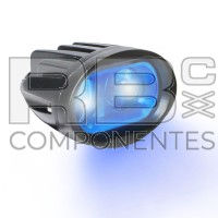 PHARE DE SÉCURITÉ BLUE LED 2x5W - IP67 - 10V-80V
