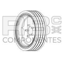 ROUE NON MARKING ADAPTABLE SJ 155717