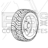 ROUE  22X9X17 Z33 ADAPTABLE  REF 823876