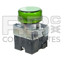 VOYANT VERT AVEC SUPPORT ZB2 +  AMPOULE 12V. + BLO