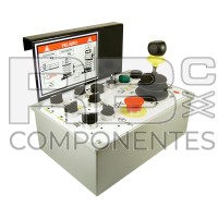 PUPITRE SUPÉRIEUR COMPLET. 
(TÉLÉMÉCANIQUE).