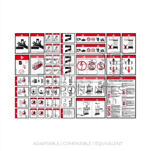 KIT D'AUTOCOLLANTS DE SÉCURITÉ CISEAUX (ESPAGNOL)