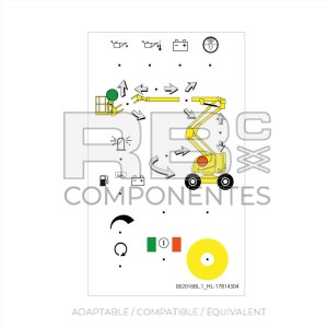AUTOCOLLANT  DU PUPITRE