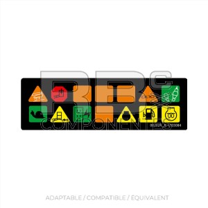 AUTOCOLLANT INDICATEUR SUPÉRIEUR-450AJ