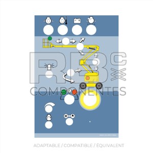 AUTOCOLLANT COMMANDES INFÉRIEURES POUR H16X