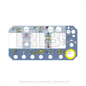 AUTOCOLLANT PUPITRE HAUT POUR HA16PE