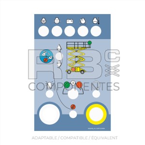AUTOCOLLANT POSTE BAS POUR HL-12/15/18SX-SXL