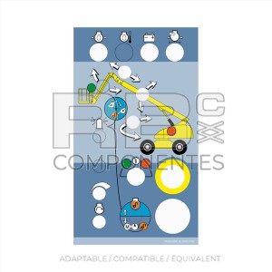 AUTOCOLLANT COMPATIBLE HL307P217590