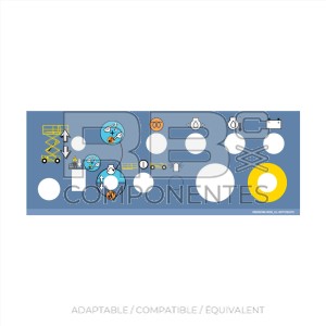 AUTOCOLLANT COMMANDES INFERIEURS AD/CO/EQ HL