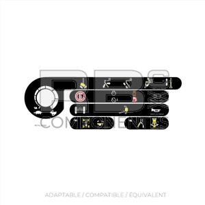 KIT D?AUTOCOLLANTS DE FONCTION - PUPITRE SUP.