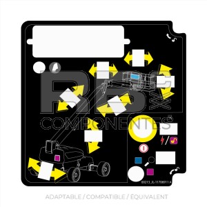 AUTOCOLLANT DE FONCTION - PUPITRE INF.