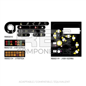 KIT STICKERS COMPATIBLE JL 510/450AJ SERIE II (NOU