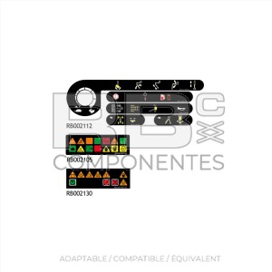 KIT PARTIELLE D'AUTOCOLLANTS JL  800A/AJ.