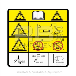 AUTOCOLLANT JL 520AJ / COMPATIBLE REF. 1001162429