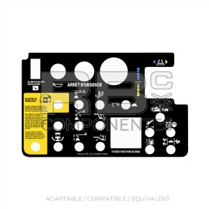 AUTOCOLLANT DE FONCTION POUR ART. DIESEL DE 12 MÈT