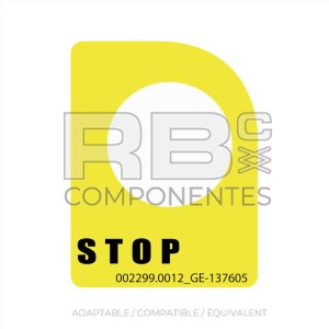 AUTOCOLLANT ARRET URGENCE COMPAT. REF. GE 137605