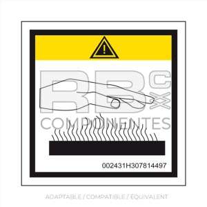 AUTOCOLLANT RISQUE DE BRÛLURES