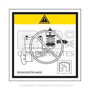 AUTOCOLLANT ALIMENTATION POUR  REF HL  3078144630