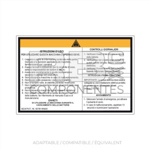AUTOCOL. INSTRUCTIONS D'UTILISATION-ITALIEN