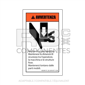 AUTOCOLLANT COMPATIBLE 28161 (ITALIEN)