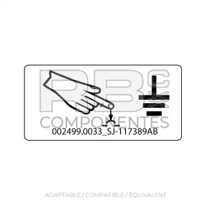 AUTOCOLLANT COMPATIBLE  REF. SJ 117389AB