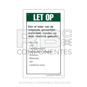 AUTOCOLLANT COMPATIBLE GE 28164 116C (HOLLAND)