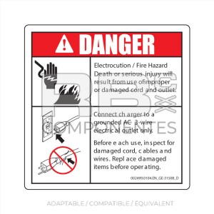 AUTOCOLLANT COMPATIBLE REF. GE 31508 (ANGLAIS)
