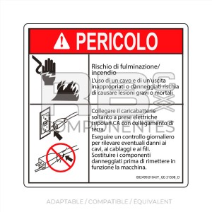 AUTOCOLLANT COMPATIBLE REF. GE 31508 (ITALIEN)