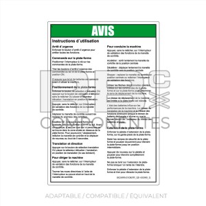 AUTOCOLLANT COMPATIBLE GE-43090FR G