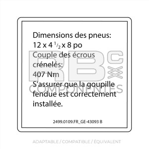 AUTOCOLLANT COMPATIBLE  REF. SJ 43093FR_B