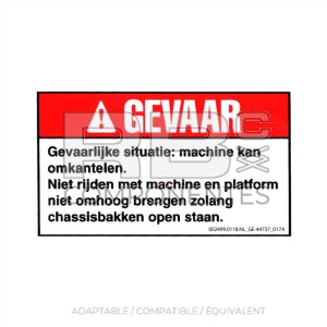 AUTOCOLLANT COMPATIBLE GE-44737DU_B  NL