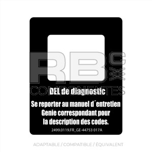 AUTOCOLLANT COMPATIBLE  REF. GE 44753FR_017A