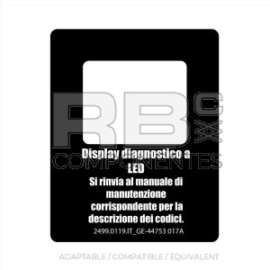 AUTOCOLLANT COMPATIBLE  REF. GE 44753IT_017A