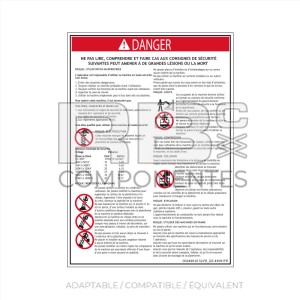 AUTOCOLLANT COMPATIBLE REF 43091 FR
