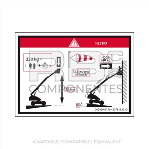 AUTOC. HAUTEUR PLANCHER+CHARGE POUR H23TPX
