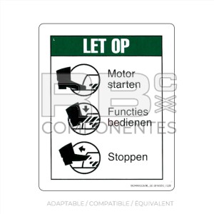 AUTOCOLLANT COMPATIBLE REF. GE 28165 C (HOLLAND)