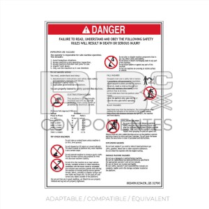 AUTOCOLLANT COMPATIBLE REF GE 32700 EN