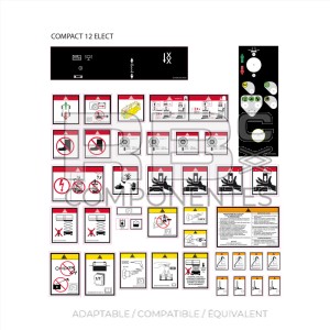 KIT COMPLET STICKERS COMPATIBLE POUR HL C12