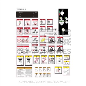 KIT COMPLET STICKERS COMPAT. HL OPTIMUM 8