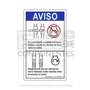 AUTOCOLLANT COMPATIBLE REF. GE 25994 (ESPAGNOL)